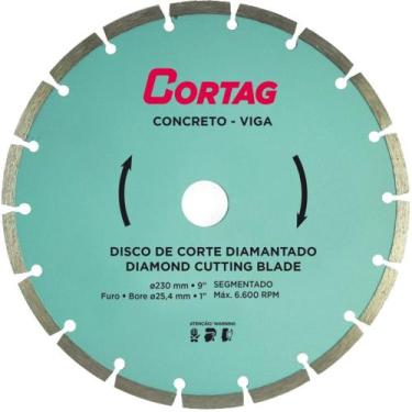 Imagem de Disco De Corte Diamantado Cortag 9 Concreto/Viga