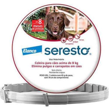 Imagem de Coleira Antipulgas E Carrapatos Bayer Seresto G Para Cães Acima De 8 K
