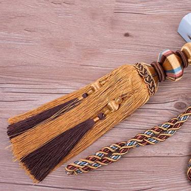 Imagem de Cortina de estilo europeu Cortina Bola Pendurada Cortinas Amarras Penduradas Borla Ataduras Acessórios de Cortina,05