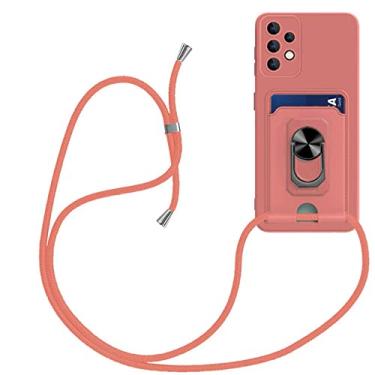 Imagem de Suporte para carteira com slot para cartão capa de telefone para samsung a52 a72 a32 4g a50 a22 a12 a02 a20s capa macia para cordão, t5, para samsung a10s