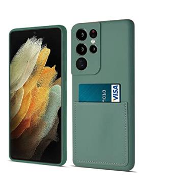 Imagem de Slot de cartão bolsa de silicone macio capa de telefone para samsung s22 ultra s21 plus s20 a51 a71 a22 a32 a52 a72 cor doce capa à prova de choque, t7, para samsung s22