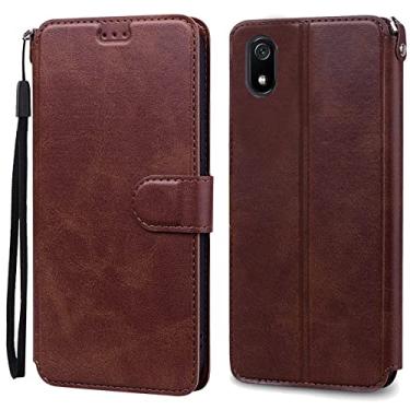 Imagem de Capa de telefone para Xiaomi Redmi 7A 7 A Matte TPU Capa Macia Carteira de Couro Capa para Xiomi Redmi 7A Redmi7A Capa Fundas Bumper, marrom, para Redmi Note10Pro