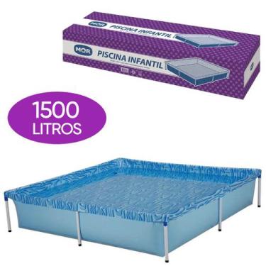 Imagem de Piscina Infantil Quadrada Grande 1500 Litros 1.89M X 42cm - Mor