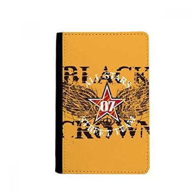 Imagem de Carteira Graffiti Street Star Wings Crown Pattern Passport Holder Notecase Burse Capa Cartão Bolsa, Multicolor