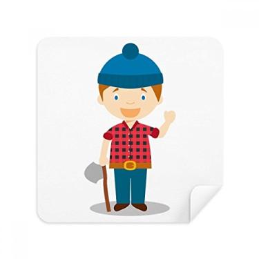 Imagem de Camisa Blue Hat Canada Cartoon Glasses Pano Limpador de Tela Tecido Camurça Pacote com 2