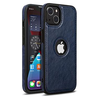Imagem de Capa de telefone de couro ultrafina fina para iPhone 13 Pro Max 12 11 Pro Max XR X 7 Plus 14 Bumper Soft Business Back Cover, A4, Para 7 Plus ou 8 Plus