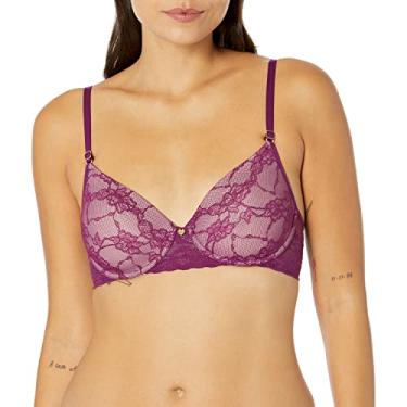 Imagem de Natori Sutiã feminino Bliss Allure: Contour Uw, Jewel Violeta/Rosa Bege, 32DD