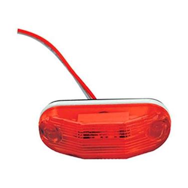 Imagem de Lanterna Placa Vermelho 2 Leds compativel Neobus Induscar Em Acrilico