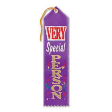 Imagem de Beistle Lembrancinhas de festa com fita de prêmio de pessoa muito especial, 5 x 20 cm, 1 por pacote