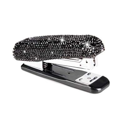 Imagem de Grampeador de diamante feito à mão deslumbrante para escritório, escola ou casa (preto)