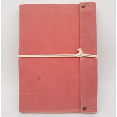 Imagem de Diários de Viagem em Lona Caderno Grande 200 Folhas (Rosa)