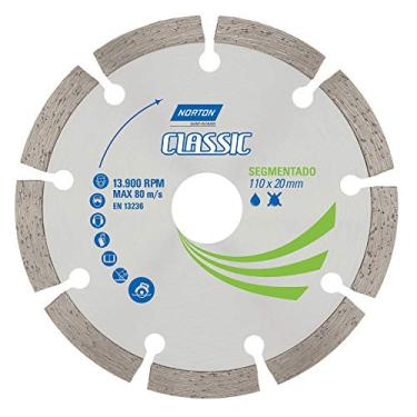 Imagem de Norton Disco Diamantado Para Corte - Segmentado Classic 110X20Mm Cinza