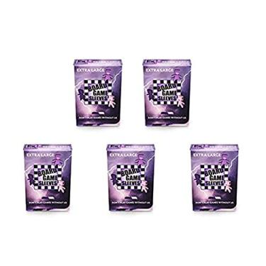 Imagem de 5 Packs Arcane Tinmen Non-Glare Board Game Sleeves 50 ct Extra Large Size Card Sleeves Value Bundle!
