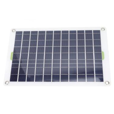 Imagem de Emoshayoga Carregador de bateria solar, eficiente carregador de energia solar 12 V portátil para automóveis