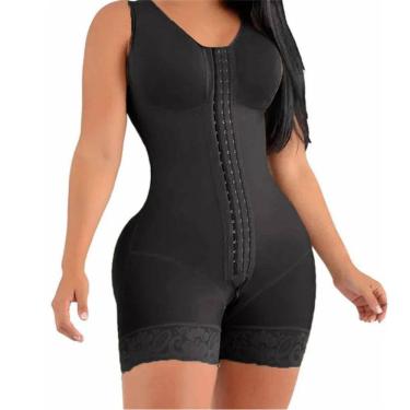 Imagem de Cinta Macacão Levanta Bumbum Faixa Modeladora Body Use Com Vestido