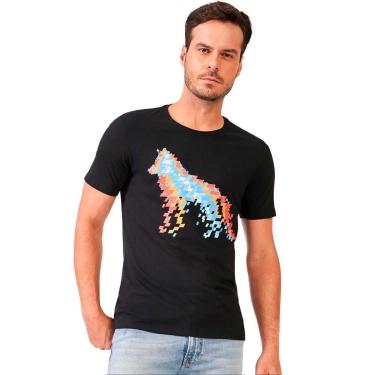 Imagem de Camiseta Acostamento Wolf Geometric Masculino-Masculino