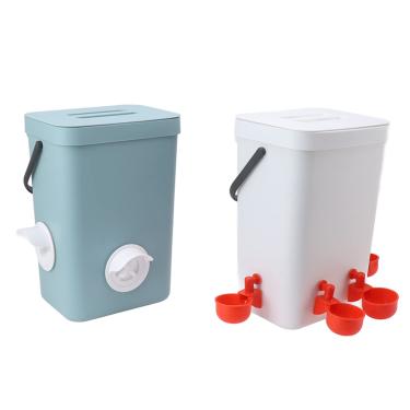 Imagem de Alimentador automático de frango, produtos de alimentação de frango, acessórios de galinheiro de grande capacidade, kit de equipamentos de alimentação de aves