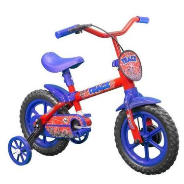 Imagem de Bicicleta Infantil Aro 12 Arco Iris Vermelha/Azul - Track Bikes
