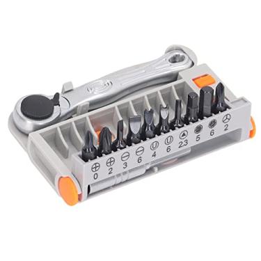 Imagem de Chave de fenda de catraca, 12 peças de conjunto de chave de fenda com chave de fenda portátil para desmontagem e conjuntos de chaves de fenda