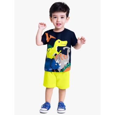 Imagem de Infantil - Conjunto Menino Camiseta + Bermuda Kyly Azul Marinho  menino
