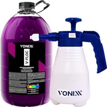 Imagem de SNOW FOAM E PULVERIZADOR MANUAL HÍBRIDO 2 EM 1 – 2L VONIXX + SHAMPOO V-FLOC 5L VONIXX