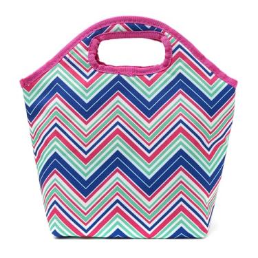 Imagem de Bolsa Térmica Feminina Lancheira Praia Escola Academia (Fúcsia)