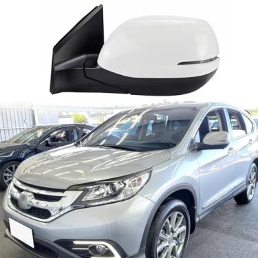 Imagem de Substituição do espelho lateral do motorista adequado para HONDA CRV CR-V RM1 RM2 RM4 2012 2014 2015 2016 Honda CRV CR-V RM1 RM2 RM4 Conjunto de espelho retrovisor lateral do carro, lente ajustável