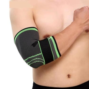 Imagem de Cotoveleira Compressão Ortopédica Tendinite Artrite Epicondilite Dores no Cotovelo Tensor Impacto Musculação Cross Training