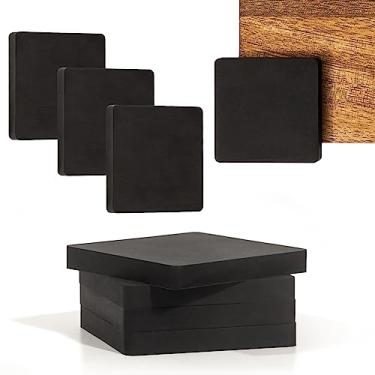 Imagem de Pés de tábua de corte antiderrapante, conjunto de 8, almofadas de silicone antiderrapantes, tripés resistentes ao calor, quadrados não adesivos, proteção de superfície de bancada, pés de borracha pequenos para tábua de corte, antiderrapante, sem parafusos