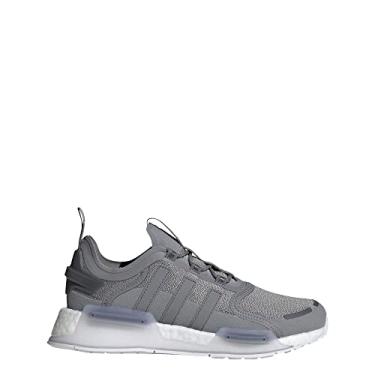 Imagem de adidas NMD_V3 Tênis feminino, cinza, tamanho 34, Cinza três/Cinza Cinco/Branco Nuvem, 34