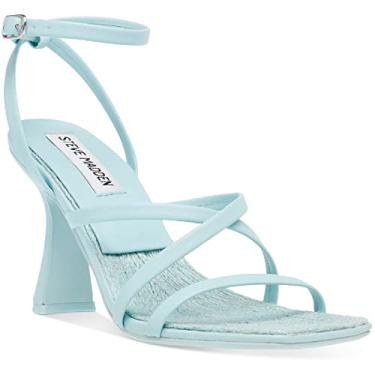 Imagem de Steve Madden Sandália feminina de salto Blessing, Azul claro, 9.5