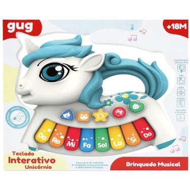 Imagem de Brinquedo Infantil Teclado Musical Ponei Colorido