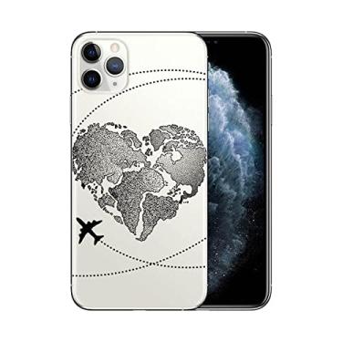 Imagem de World Map Planes Travel Soft Silicone Phone Case Para Apple iPhone XR X XS 11 Pro Max 6 6S 7 8 Plus 5 5S SE 2020 Cover, C729, For 11 Pro Max