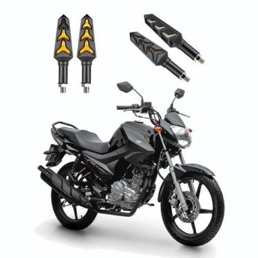 Imagem de KIT 4 Seta Sequencial Pisca de Led Estrela Modelo P09S Moto FACTOR 125