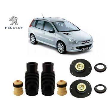 Imagem de 2 Kit Coxim Rolamento Batente Coifa Do Amortecedor Dianteiro Peugeot 2