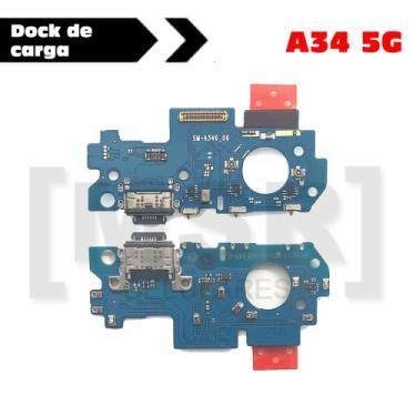 Imagem de Placa dock de carga TURBO celular SAMSUNG modelo A34 5G
