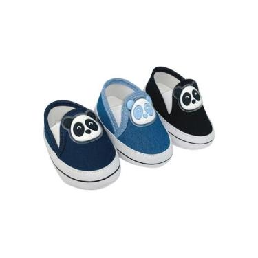 Imagem de Kit Com 3 Pares Sapatinho De Bebê Sapato De Bebê Direto Da Fabrica T51