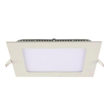 Imagem de Spot De Embutir Quadrado Em Alumínio 17 Cm 12w Bivolt Led  6400k Pampl