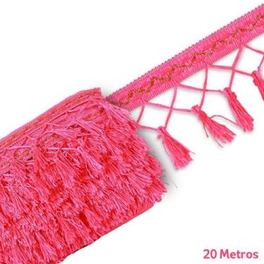 Imagem de Pingente De Seda Tassel - Fita- Rosa Neon - Nº: 03 C/20M- Nybc