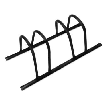 Imagem de Suporte Bicicleta Bicicletário Condomínio Suporte P/ Bike Preto 2 luga