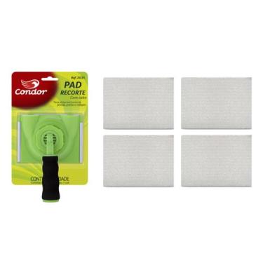 Imagem de Pad para pintura recorte acabamento com cabo + 4 refils 2035 condor