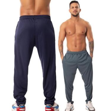 Imagem de Kit 2 Calça Masculina Academia Treino Esportiva Bolso Lisa - UseEco, M