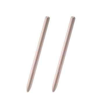 Imagem de Pacote com 2 canetas de substituição para Galaxy Tab S7 para Samsung Galaxy Tab S7, Tab S7+ Plus Stylus Pen, nível de pressão da caneta 4096 (dourada)
