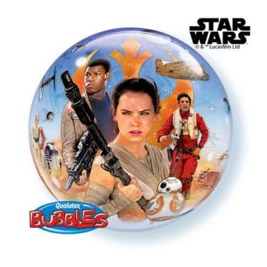 Imagem de Balão de Festa Bubble 22" 55cm - Star Wars: The Force Awakens - 1 unid