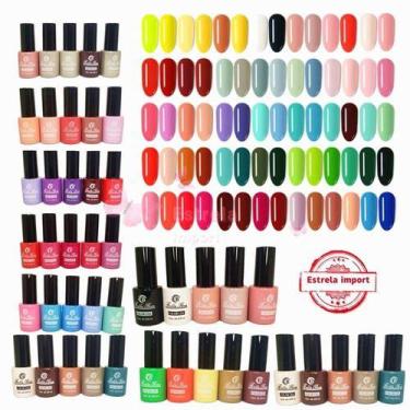 Imagem de Kit 10 Esmaltes Em Gel 10ml Bella Rosa Unhas Uv Led Cores - OEM, sorti