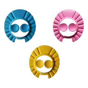 Imagem de Chapéu Protetor Viseira De Banho Cabeça Bebês Crianças Eva - oem, Azul