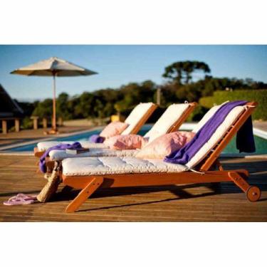 Imagem de Espreguiçadeira Empilhável Ipanema em Madeira Mestra Móveis, Stain Nog