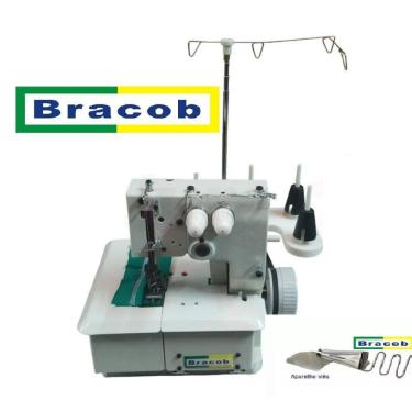 Imagem de Colarete 2 Agulhas Semi Industrial C/ Motor + Aparelho Viés