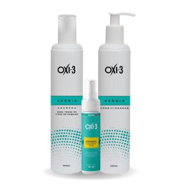 Imagem de Kit Tratamento Capilar e Dermatites com Ozonio Ativo Oxi3 - Limpeza e 