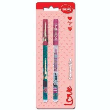 Imagem de Caneta esferográfica Love City Molin 1,0 mm 2 peças